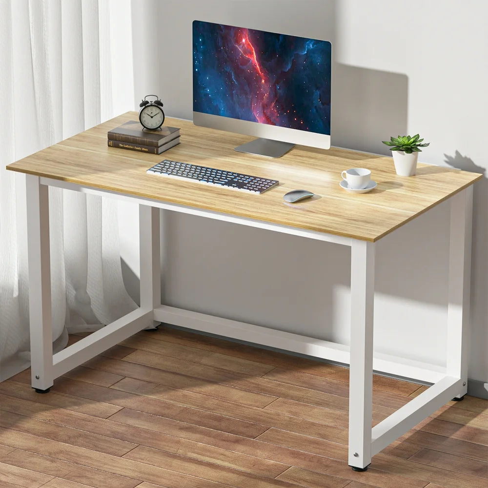 43 Inch Computer Desk Home Writing Desk Office Furniture Computer Table Study Writing Table Workstation Modern Simple PC Desk for Small Spaces Home Office, Walnut