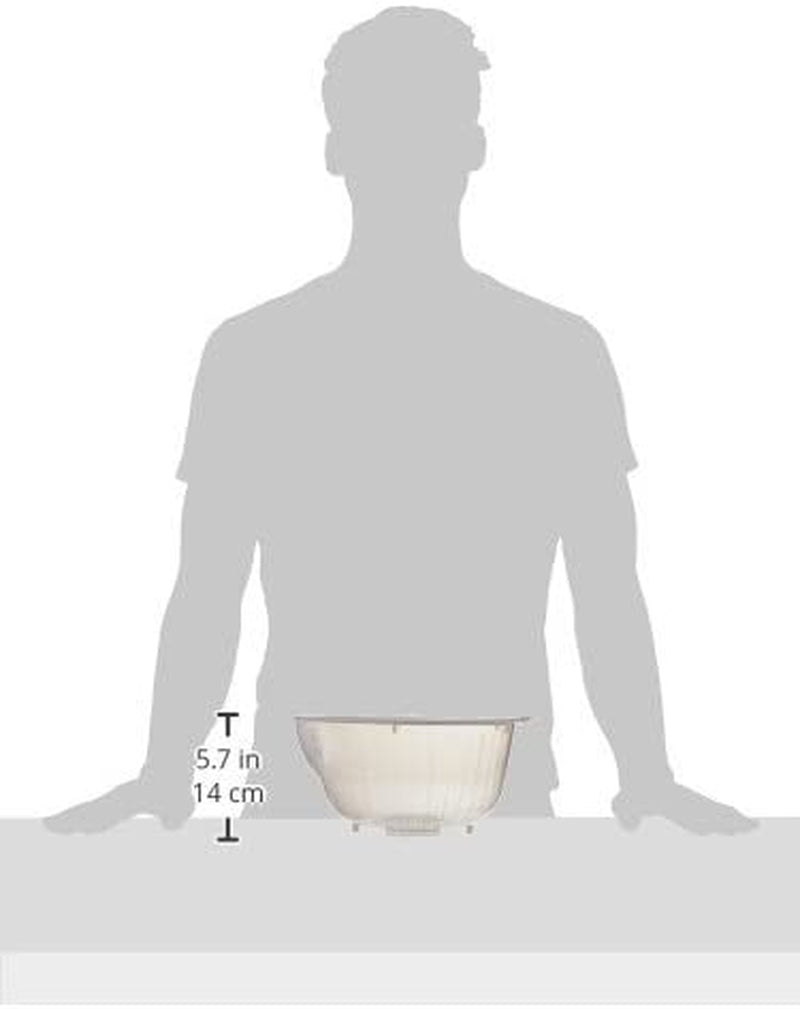 Japanese Rice Washing Bowl with Side and Bottom Drainers