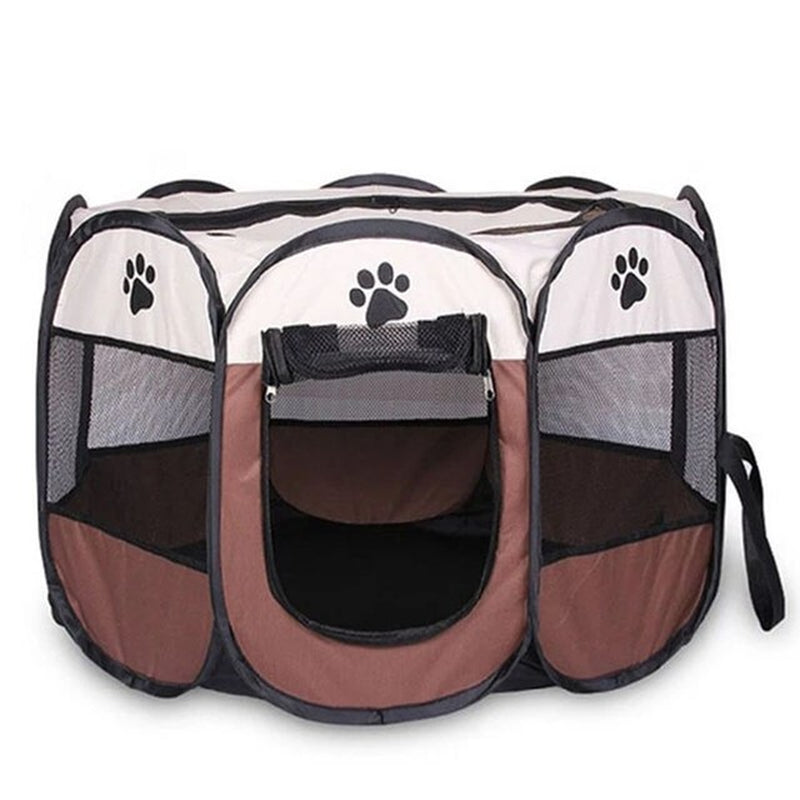 Portable Foldable Pet Tent Kennel Octagonal Fence Puppy Shelter Easy to Use Outdoor Easy Operation Large Dog Cages Cat Fences